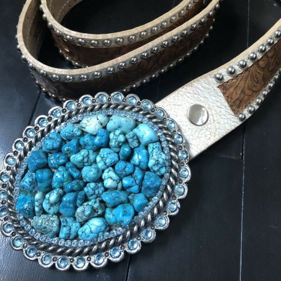 Leatherock | Accessories | Leatherock Embellished Blue  display picture 2